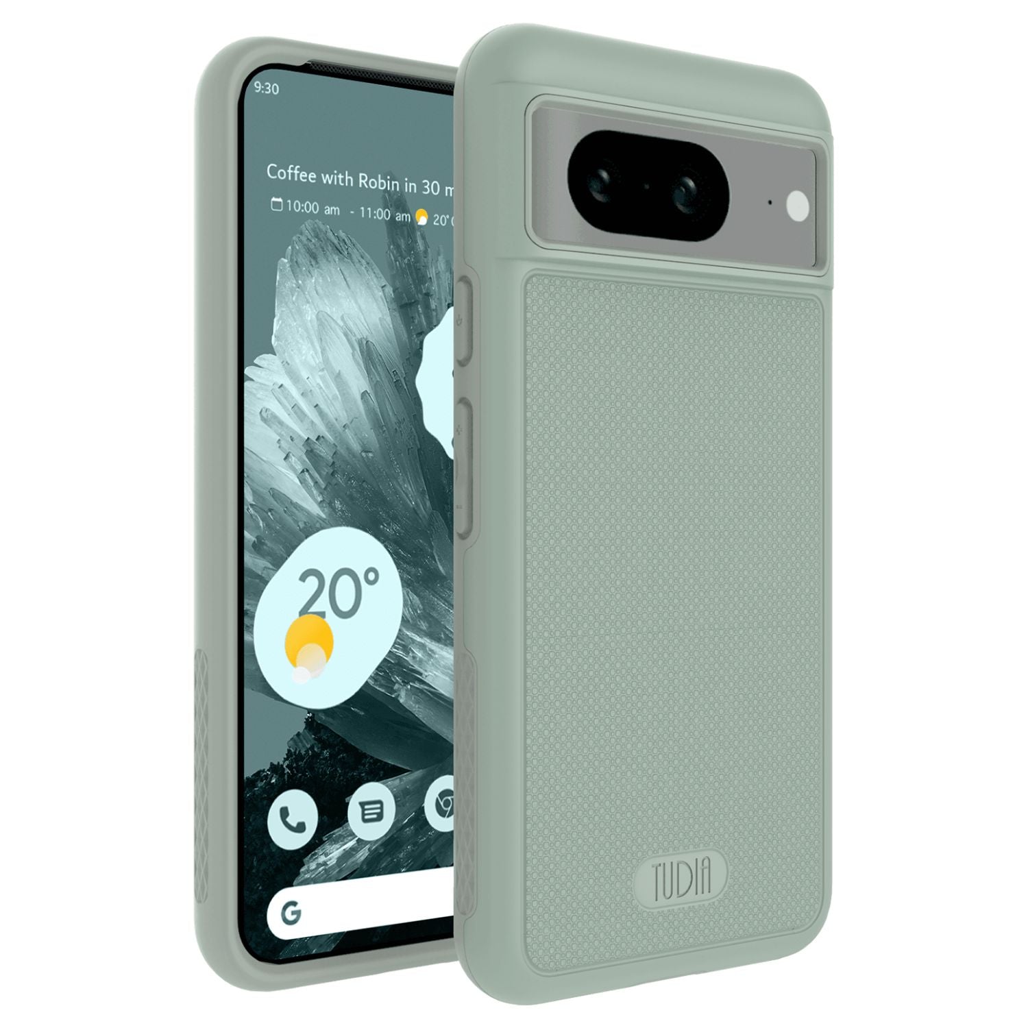 TUDIA Google Pixel 8 MagSafe Compatible Case MergeGrip with Built-In Magnet