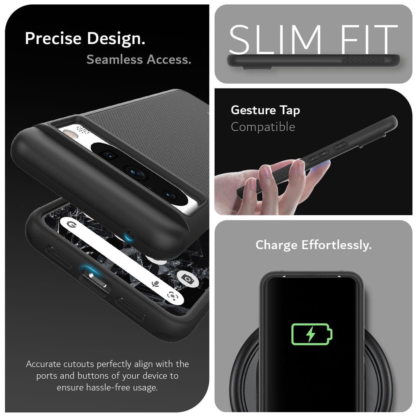 Google Pixel 8 Pro MagSafe Compatible Case MergeGrip with Built-In Magnet - TUDIA Products