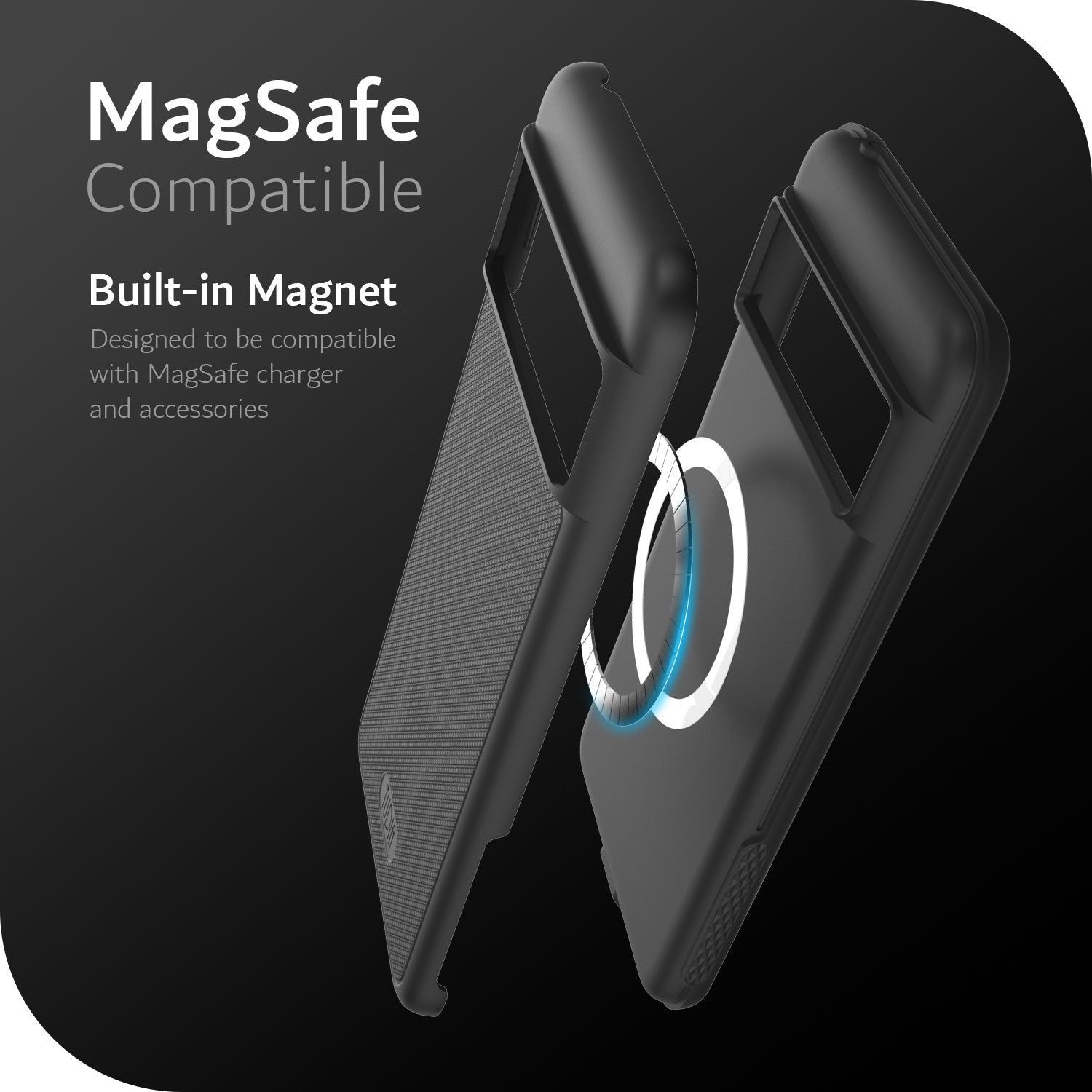 Google Pixel 8 Pro MagSafe Compatible Case MergeGrip with Built-In Magnet - TUDIA Products