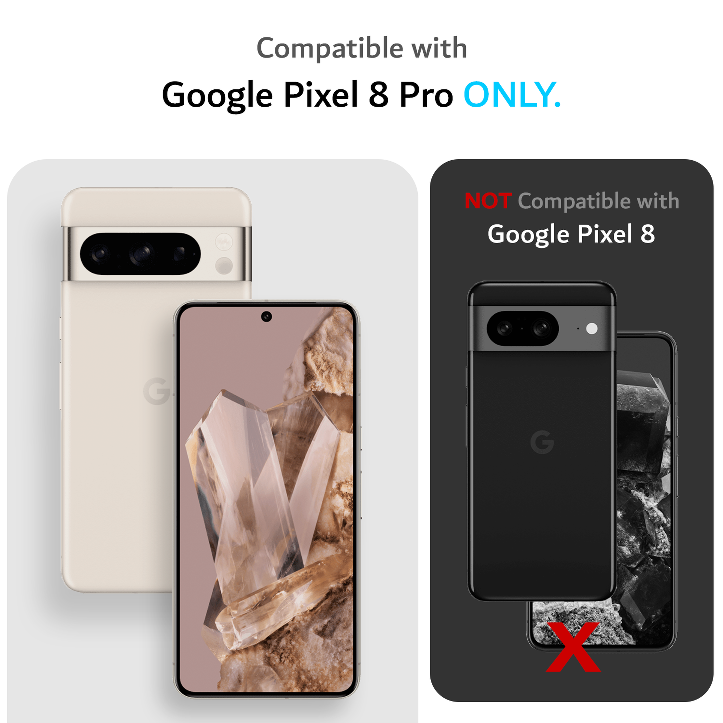 Google Pixel 8 Pro MagSafe Compatible Case MergeGrip with Built-In Magnet - TUDIA Products