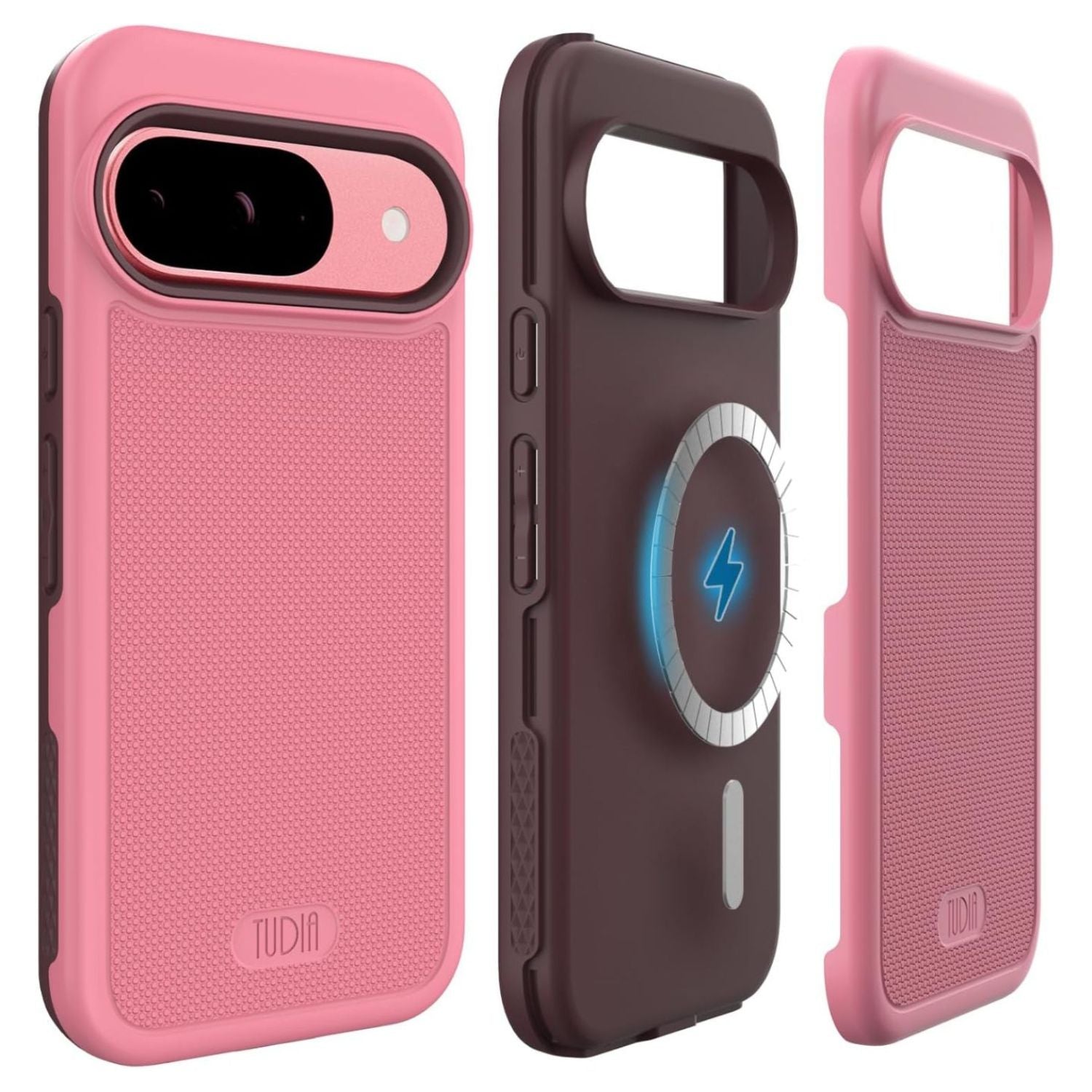 MergeGrip MagSafe Compatible Case for Google Pixel 9 / Pixel 9 Pro (2024) - Built-In Magnet for Se