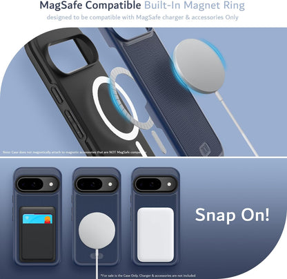 Google Pixel 9 / Pixel 9 Pro Case (2024) MagSafe Compatible Case MergeGrip with Built-In Magnet - TUDIA Products