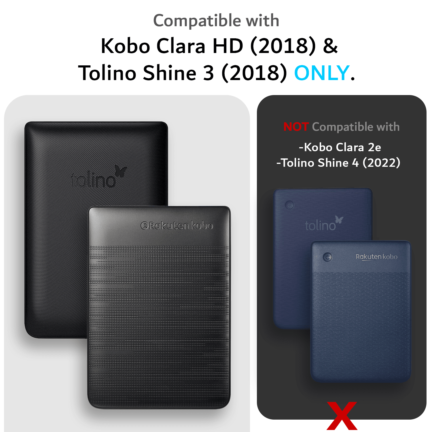 Kobo Clara HD Case – Slim, Lightweight TPU Cover – TUDIA Products Kobo Clara HD Case – Slim, Lightweight TPU Cover – TUDIA Products