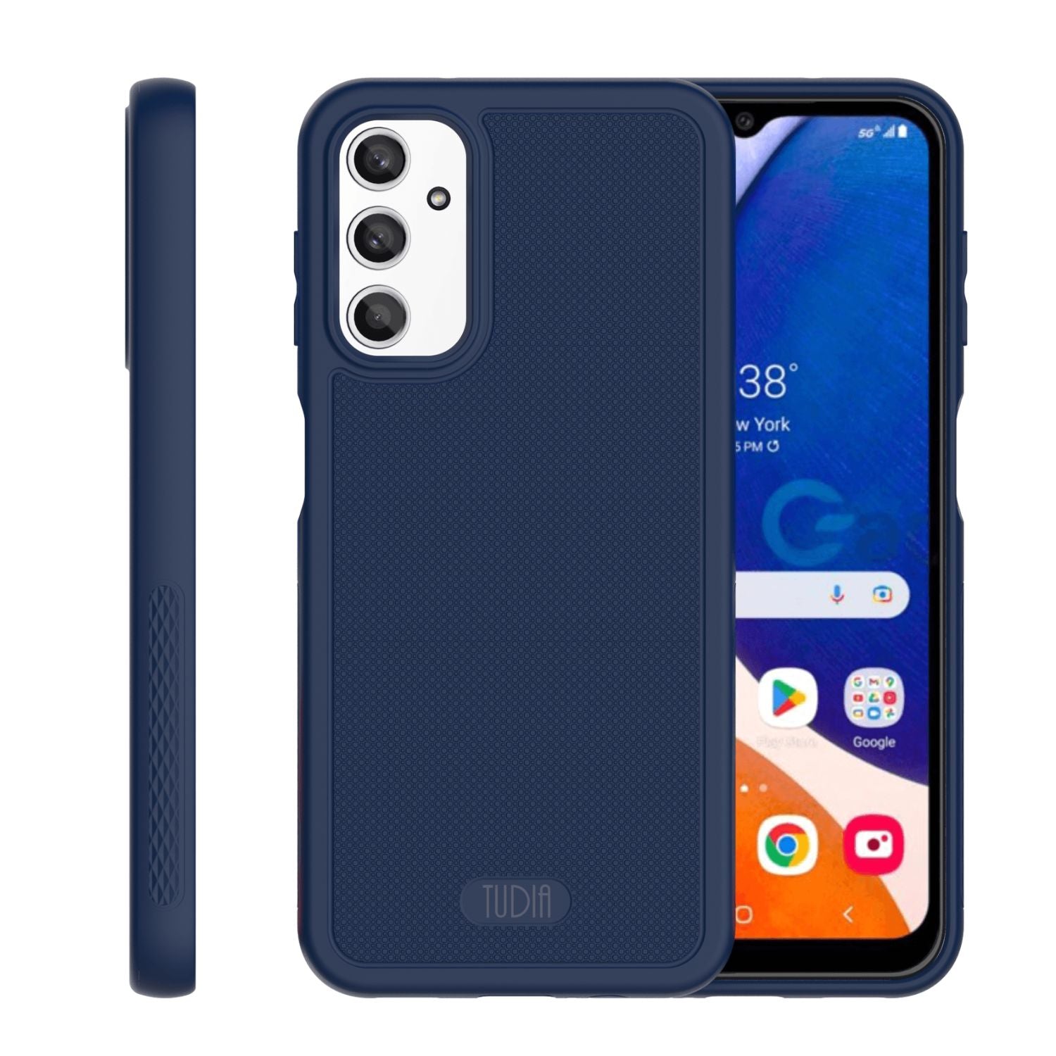  TUDIA LINNGrip Ultra Slim Indigo Blue Case for Samsung Galaxy A14 5G with Non-Slip Grip and Shockproof Protection