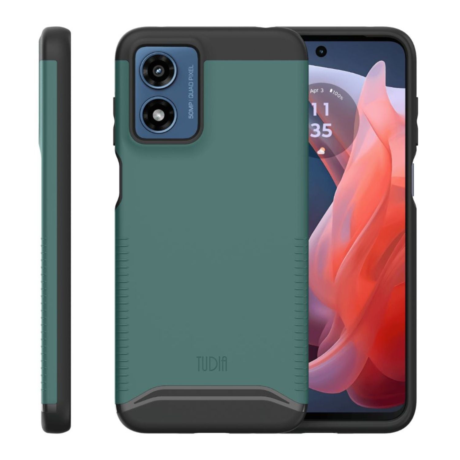 TUDIA MERGE heavy-duty dual-layer case for Motorola Moto G Play 4G (2024)  offering rugged protection and a sleek design