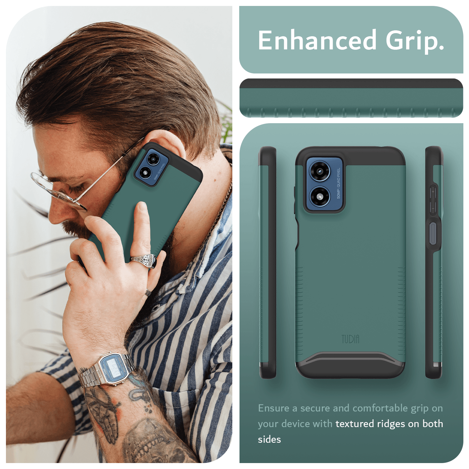 Motorola Moto G Play 4G (2024) Case MERGE Heavy Duty Dual Layer - TUDIA Products