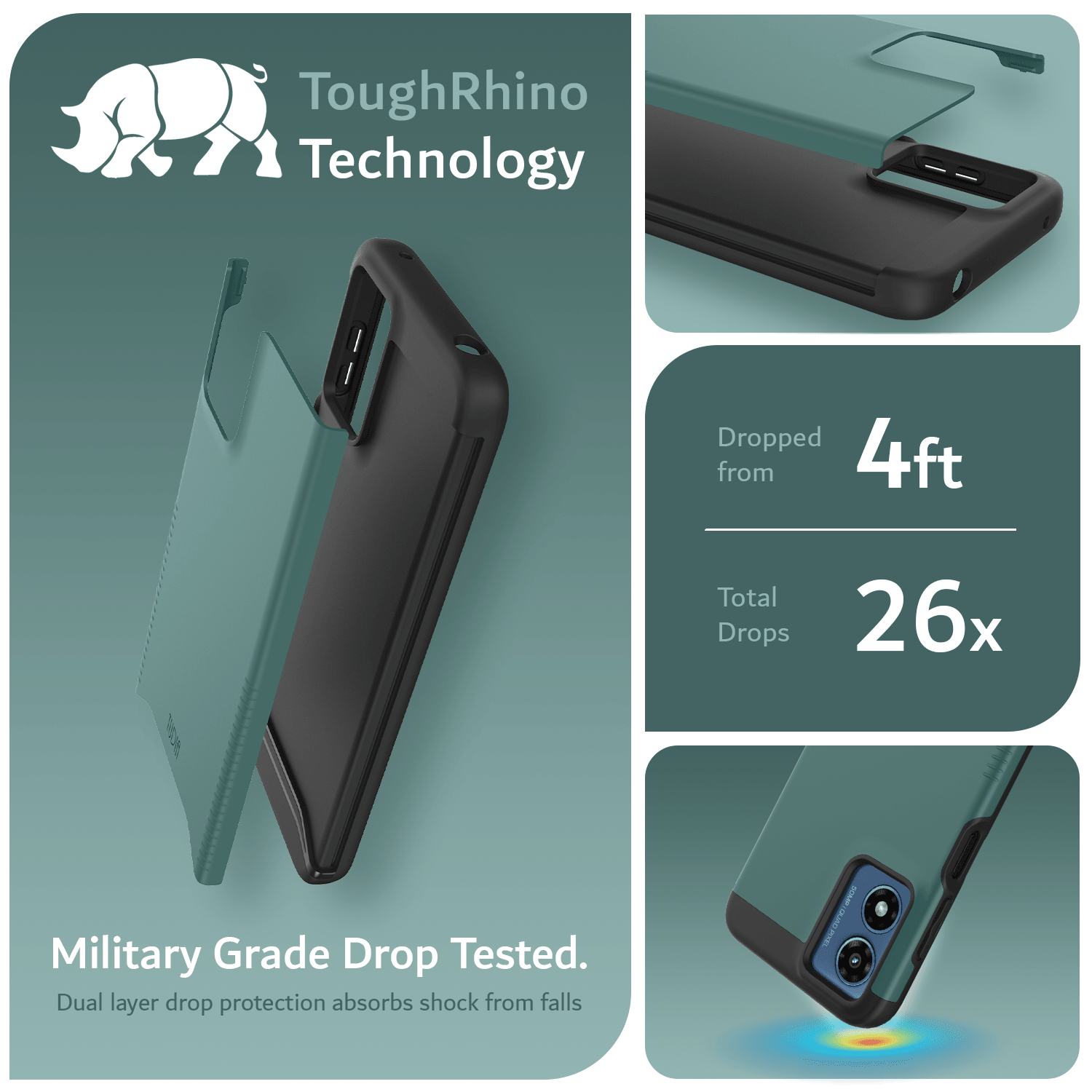 Motorola Moto G Play 4G (2024) Case MERGE Heavy Duty Dual Layer - TUDIA Products