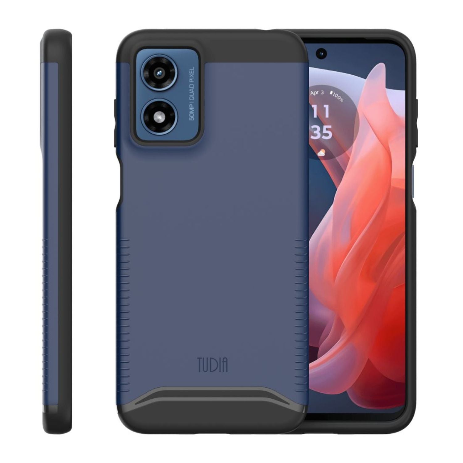 TUDIA MERGE heavy-duty dual-layer case for Motorola Moto G Play 4G (2024) offering rugged protection and a sleek design