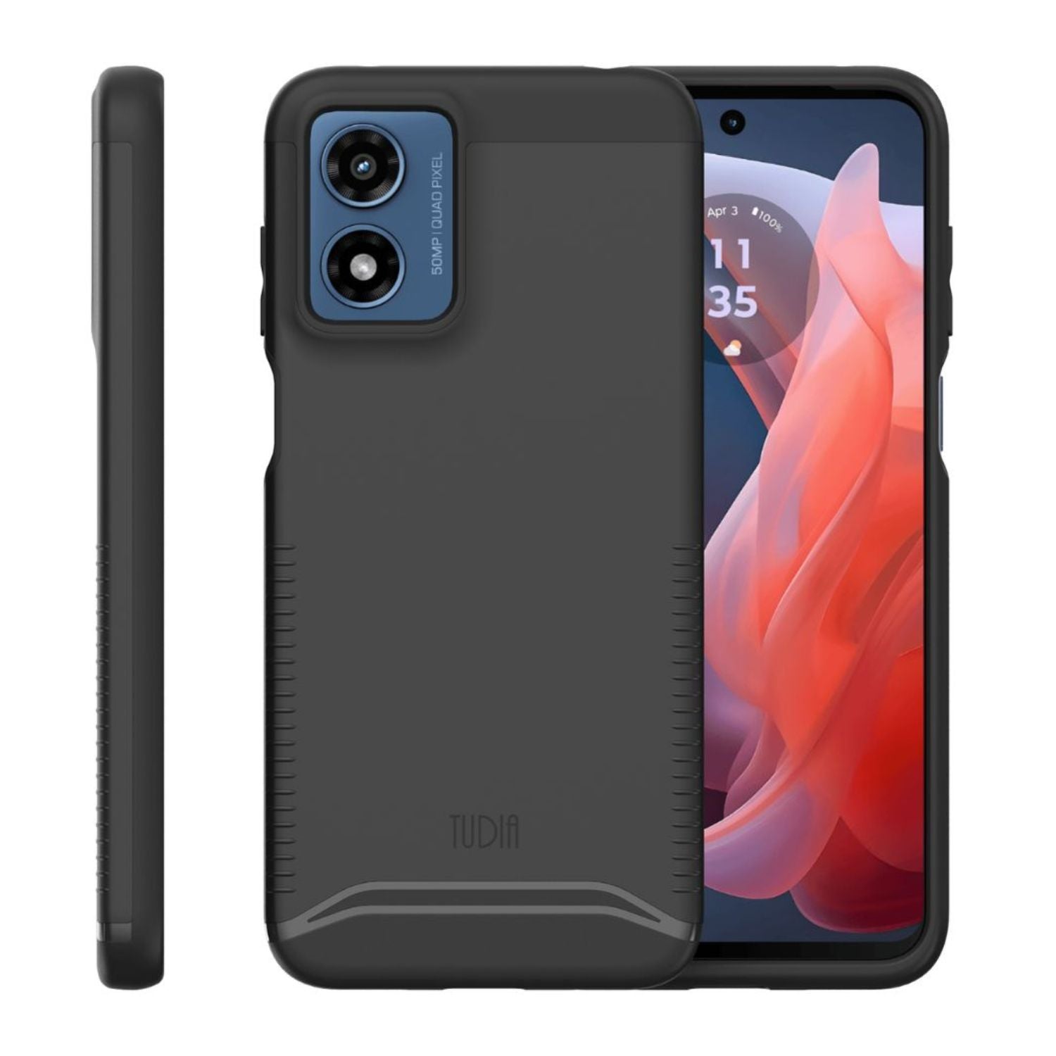 TUDIA MERGE heavy-duty dual-layer case for Motorola Moto G Play 4G (2024) offering rugged protection and a sleek design