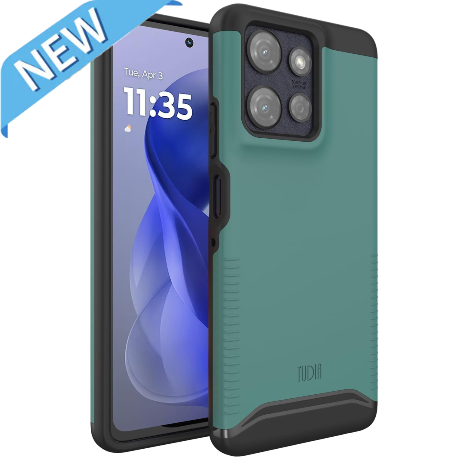 TUDIA Hunter Green MagSafe Merge Case for Moto G Power 5G 2025 – Military Grade Drop Protection & Enhanced Grip


