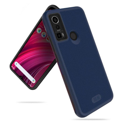 TUDIA MergeGrip Heavy Duty DualShield Case for BLU S91 Pro in Indigo Blue – Rugged Shockproof Protection