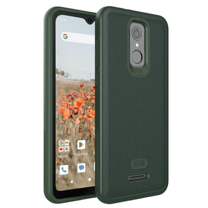 TUDIA MergeGrip Heavy Duty Case for Consumer Cellular Iris Connect (SH4650) in Pine Green– Rugged Dual-Layer Protection