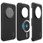 TUDIA MergeGrip Heavy Duty DualShield Case for Honor Magic 7 Pro 5G (2025) in Matte Black, offering rugged protection with a slim design.