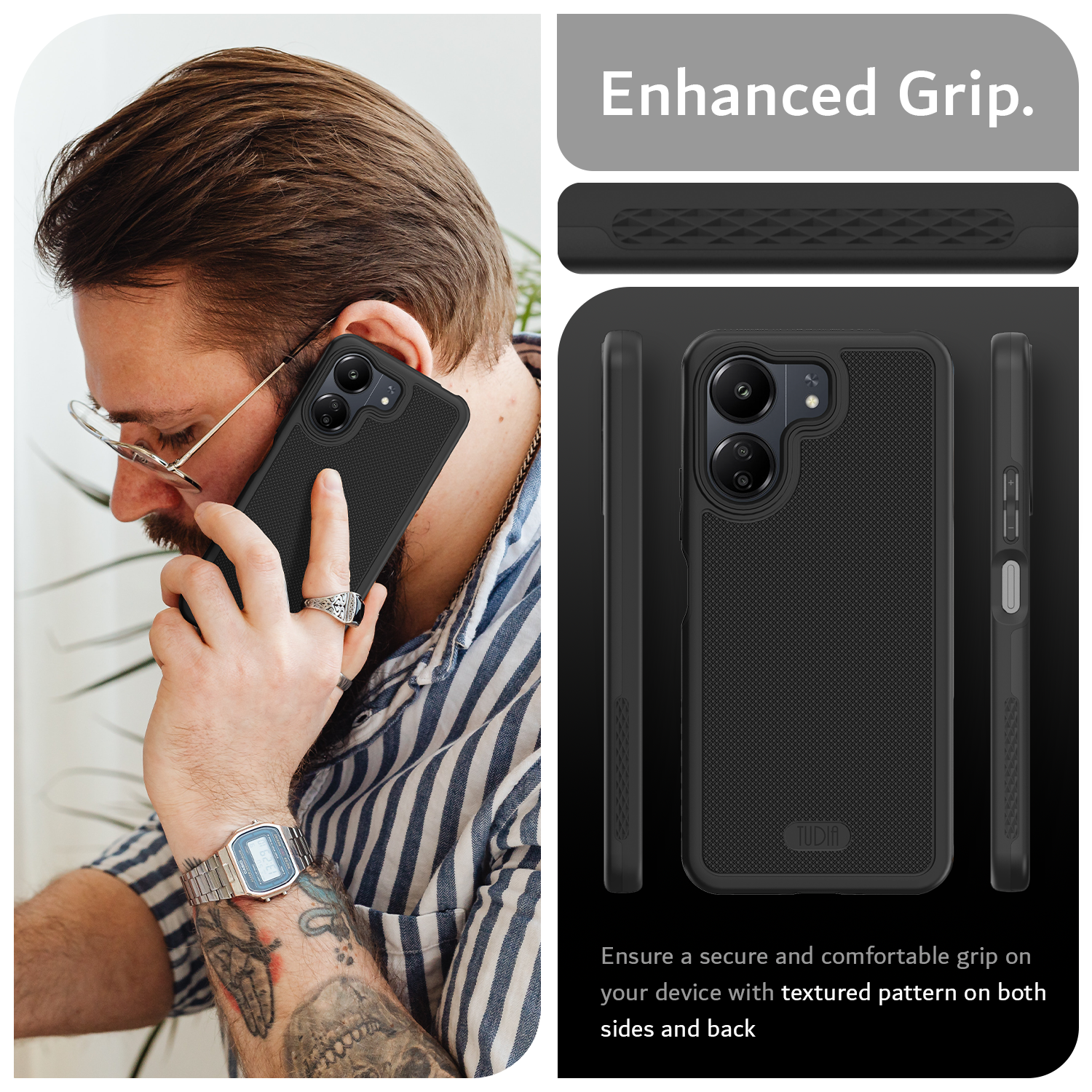 Xiaomi Redmi 13C / Xiaomi Poco C65 4G Case MergeGrip Heavy Duty - TUDIA Products