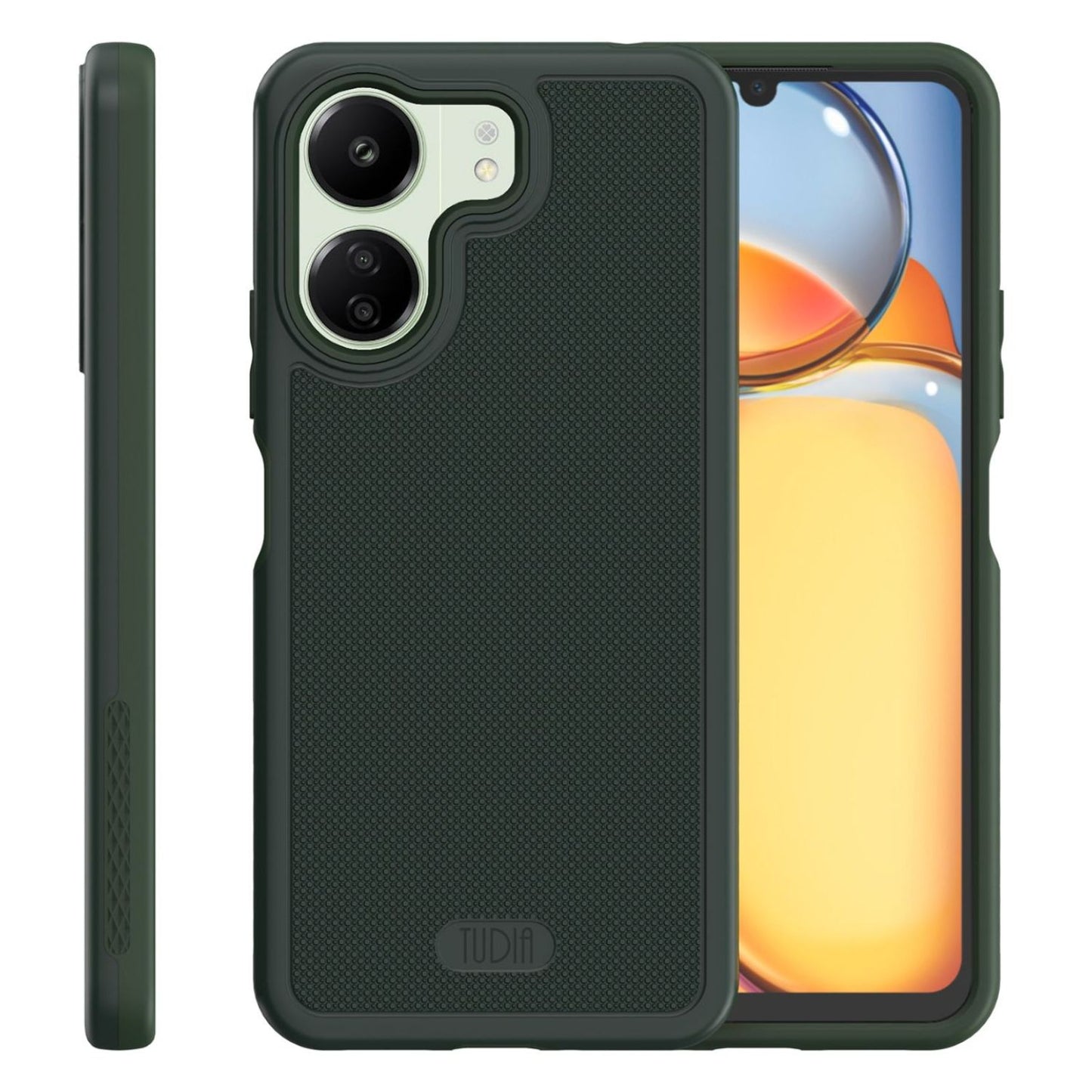 TUDIA MergeGrip Case for Xiaomi Redmi 13C and Poco C65 4G – Heavy Duty Shockproof Protection