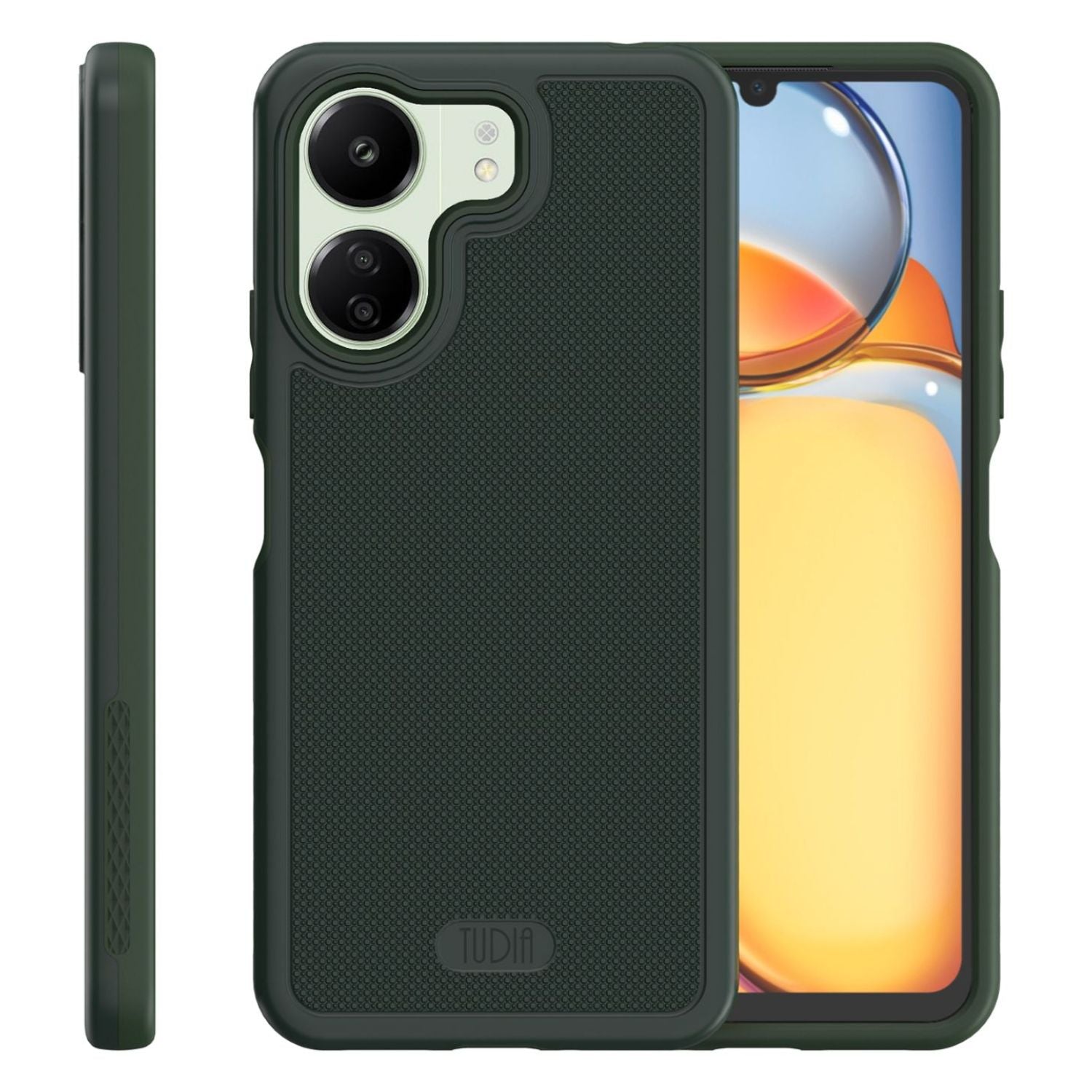 TUDIA MergeGrip Case for Xiaomi Redmi 13C and Poco C65 4G – Heavy Duty Shockproof Protection