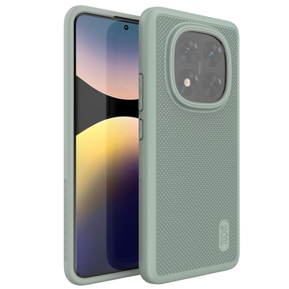 TUDIA green lily MergeGrip case for Xiaomi Redmi Note 14 Pro Plus 5G 2025 with military-grade drop protection and raised edges

