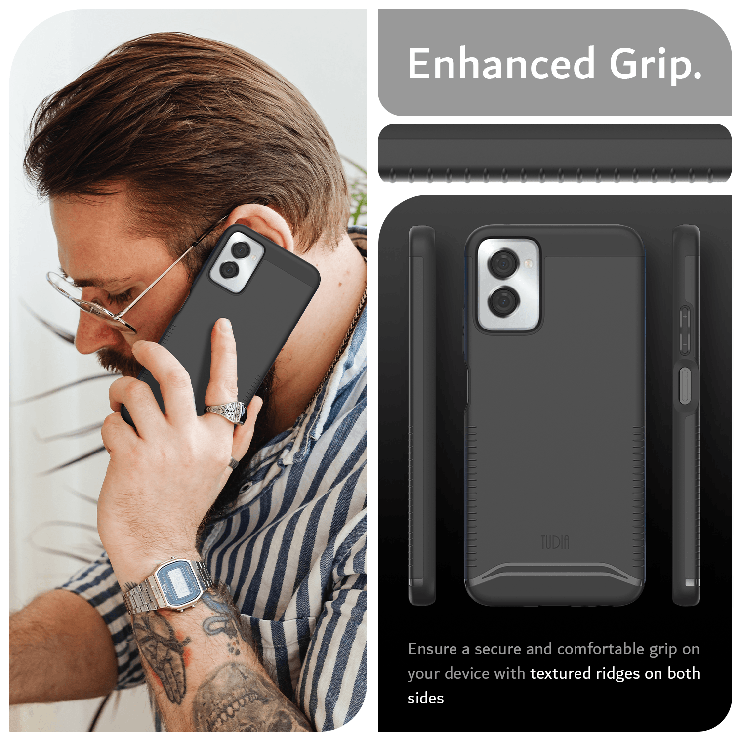 Moto G Power 5G (2024) Case MergeGrip Heavy Duty - TUDIA Products