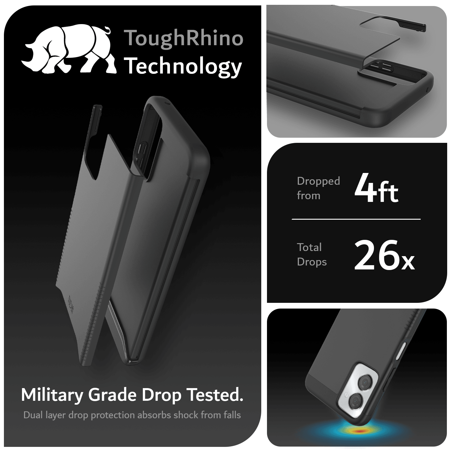 Moto G Power 5G (2024) Case MergeGrip Heavy Duty - TUDIA Products