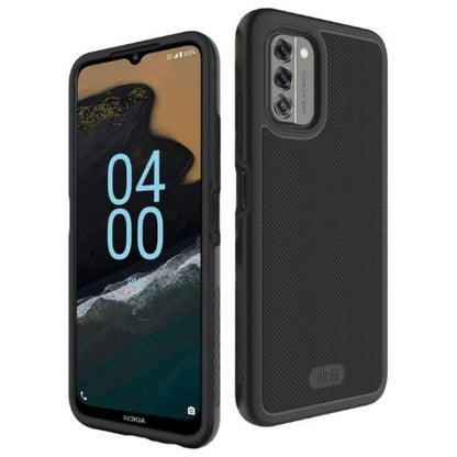 TUDIA MergeGrip Heavy Duty DualShield Case in Matte Black for Nokia G400 5G, providing rugged protection and enhanced grip