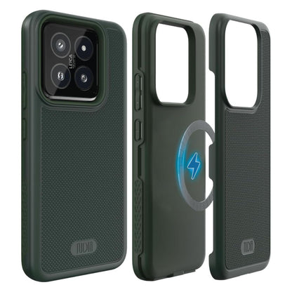 TUDIA MergeGrip MagSafe case for Xiaomi 14 5G (2024) in Pine Green– heavy-duty shockproof protection with MagSafe compatibility