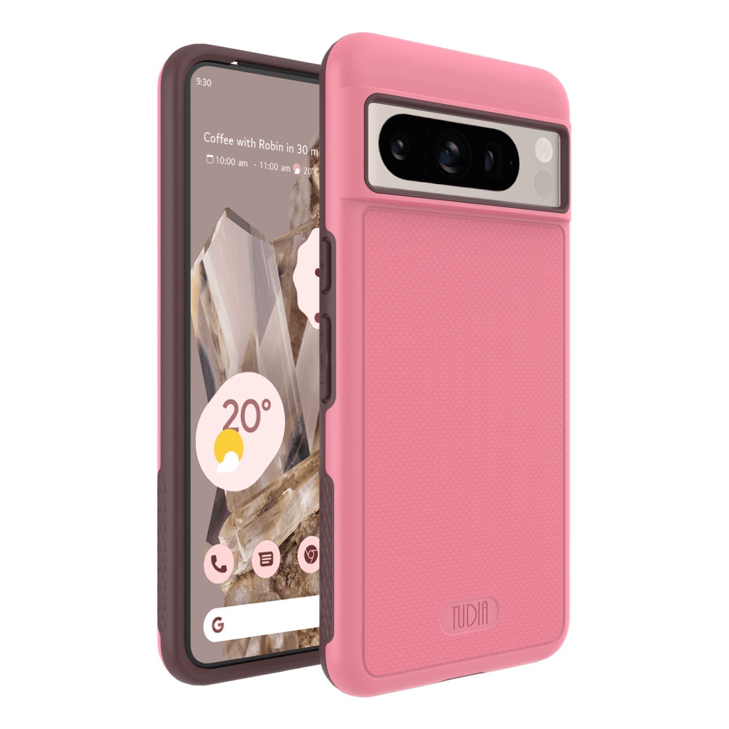 TUDIA MergeGrip MagSafe Compatible Case for Google Pixel 8 Pro with Built-in Magnet, Slim and Shockproof Design