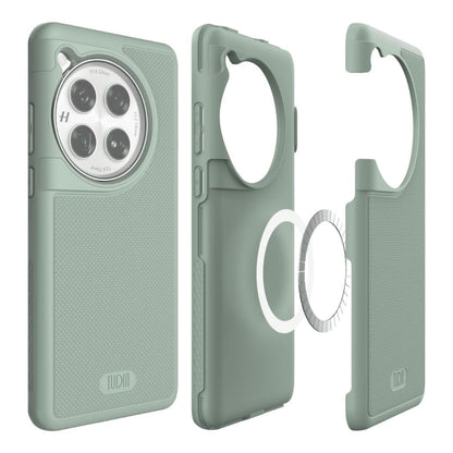 TUDIA MergeGrip MagSafe Compatible Case for OnePlus 12 in Green Lily with Built-In Magnet, Shockproof and Slim Design