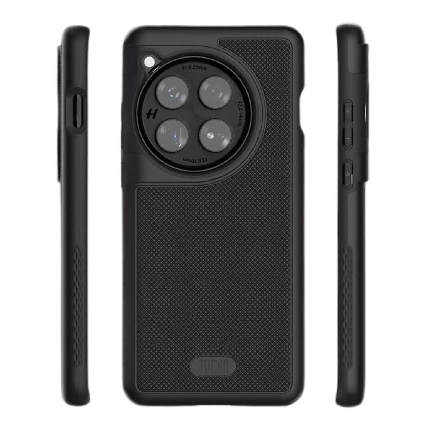 TUDIA MergeGrip MagSafe Compatible Case for OnePlus 12 in Matte Black with Built-In Magnet, Shockproof and Slim Design