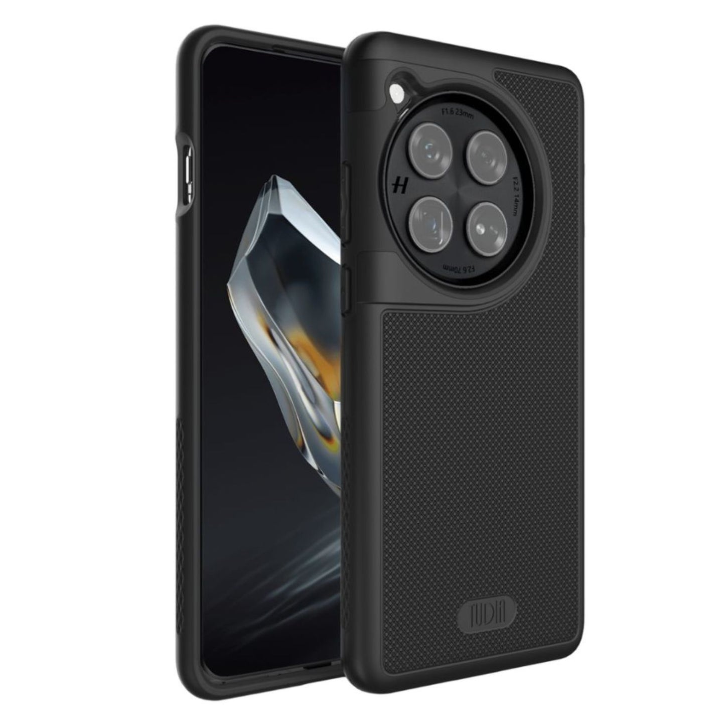 TUDIA MergeGrip MagSafe Compatible Case for OnePlus 12 in Matte Black with Built-In Magnet, Shockproof and Slim Design