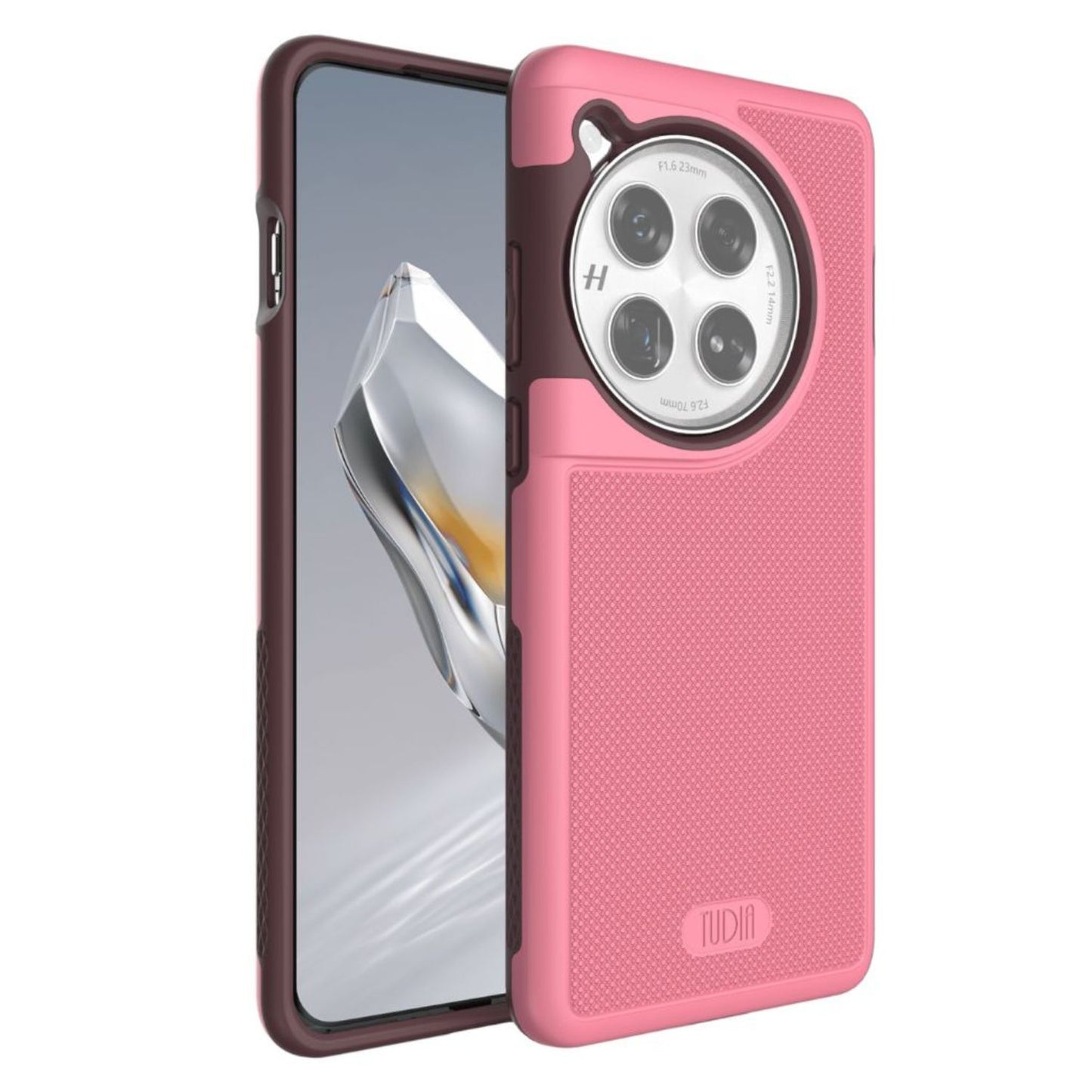 TUDIA MergeGrip MagSafe Compatible Case for OnePlus 12 in Smokey Pink with Built-In Magnet, Shockproof and Slim Design