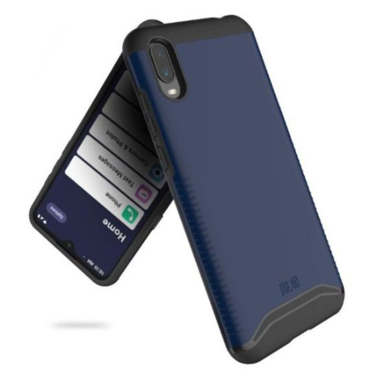 TUDIA Merge Heavy Duty Dual-Layer Case for Jitterbug Smart 3 in Indigo Blue, providing shockproof protection and a sleek design