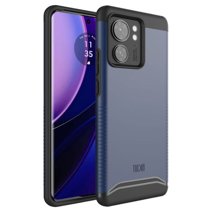 TUDIA Merge Heavy Duty Dual-Layer Case for Motorola Edge (2023) / Edge 40 in Indigo Blue, featuring rugged protection and a slim design