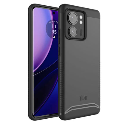 TUDIA Merge Heavy Duty Dual-Layer Case for Motorola Edge (2023) / Edge 40 in Matte Black, featuring rugged protection and a slim design