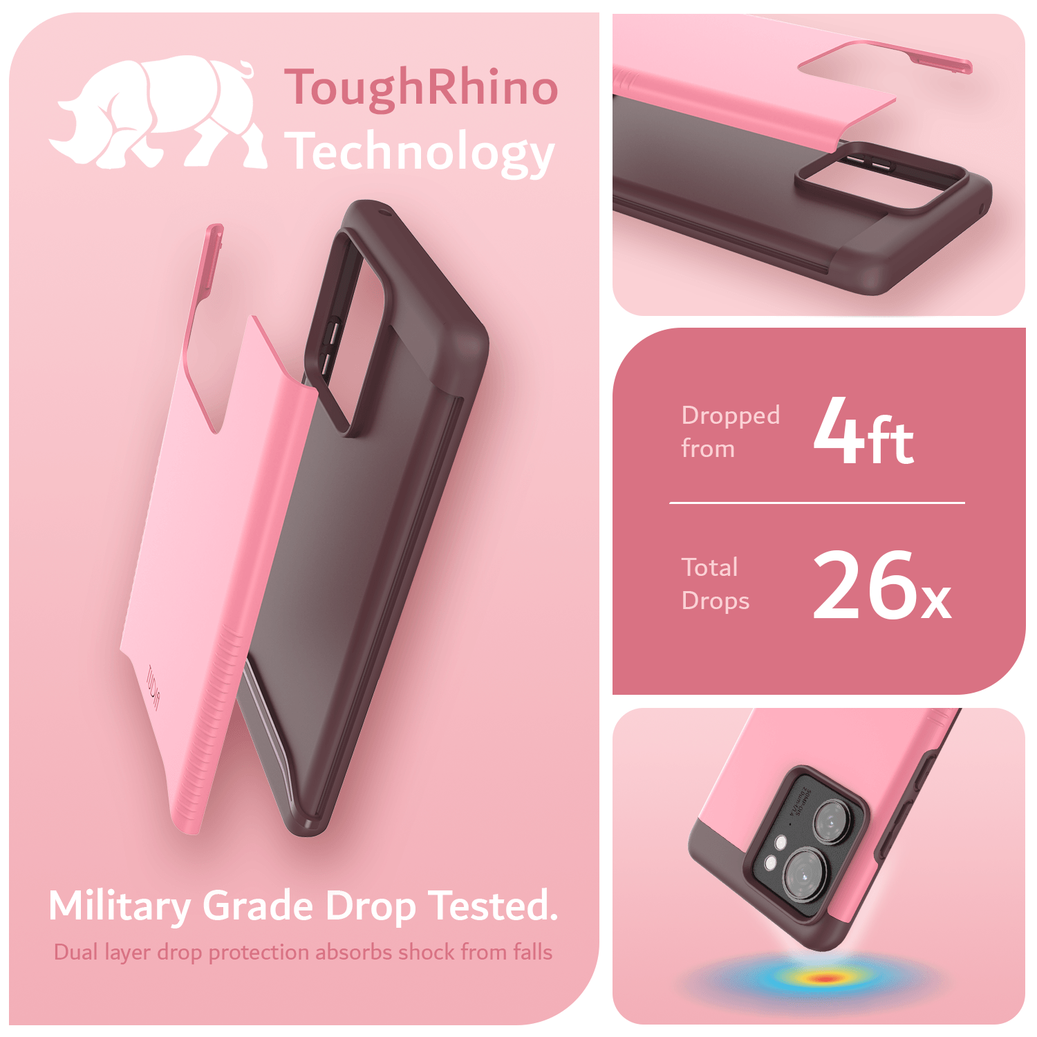 Motorola Edge (2023) / Motorola Edge 40 Case MERGE Heavy Duty Dual Layer - TUDIA Products