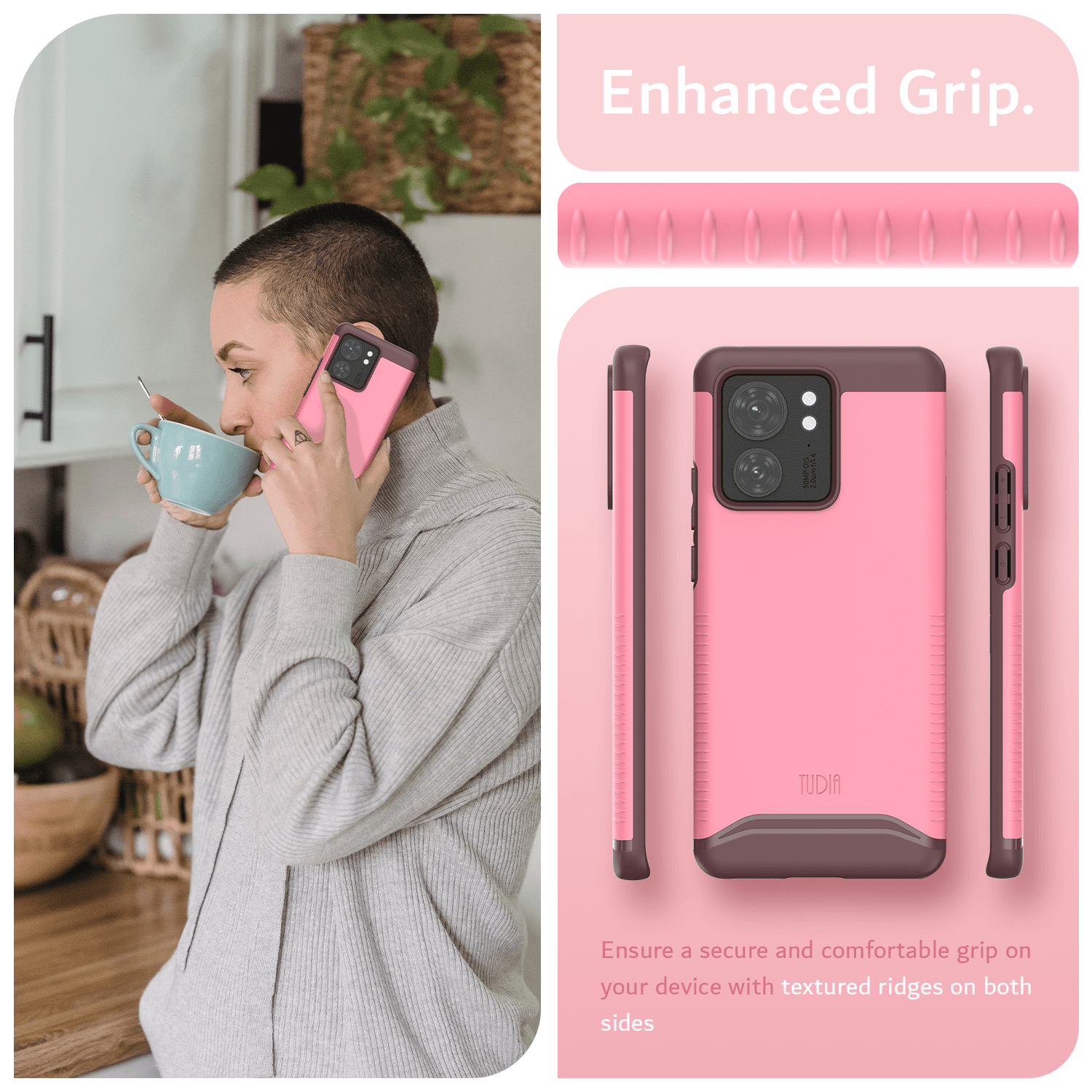 Motorola Edge (2023) / Motorola Edge 40 Case MERGE Heavy Duty Dual Layer - TUDIA Products