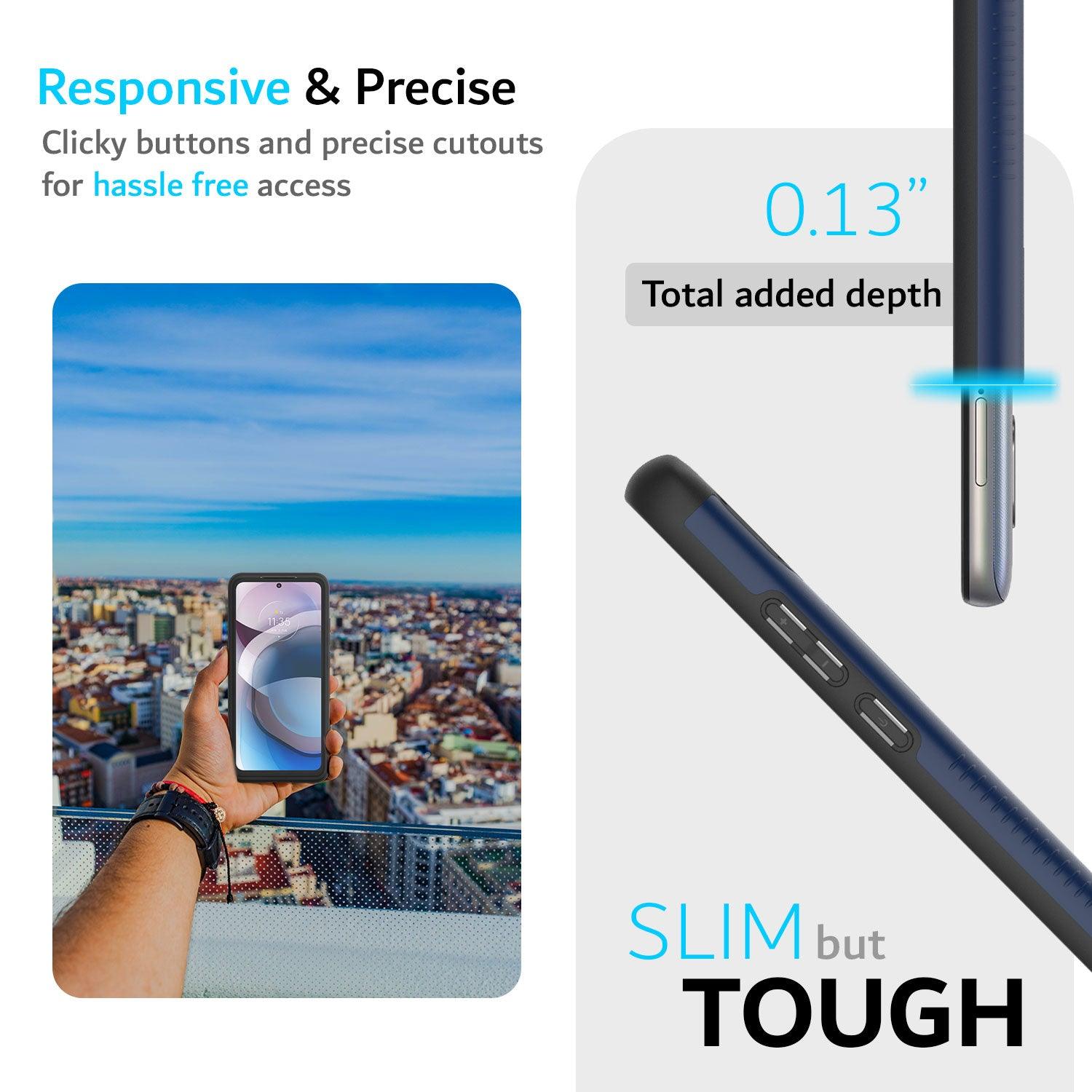 Motorola Moto One 5G/5G UW Ace Case MERGE Heavy Duty Dual Layer - TUDIA Products