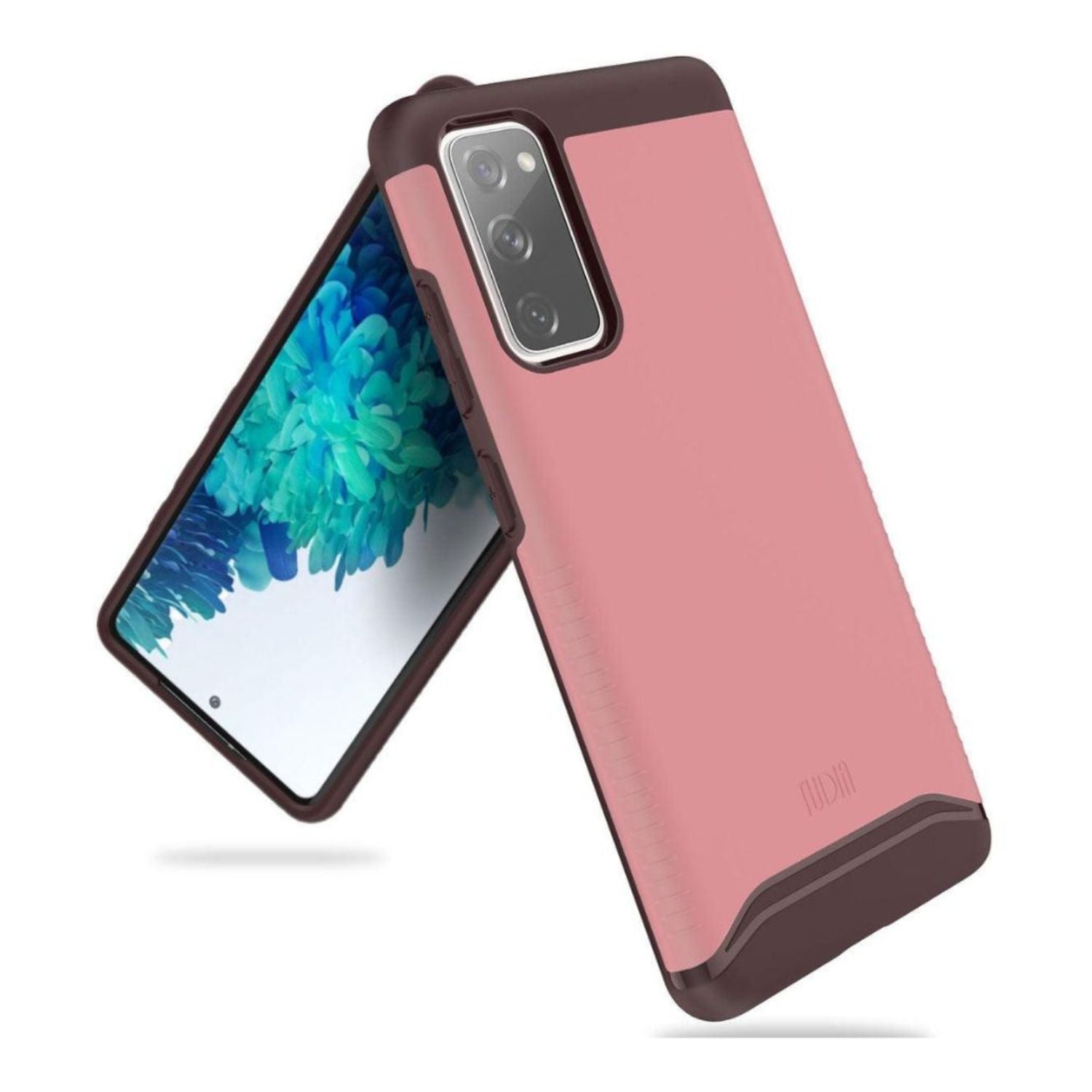 TUDIA Merge Heavy Duty Dual-Layer Case for Samsung Galaxy S20 FE 5G in Smokey Pink – Shockproof and Slim Protective Cover