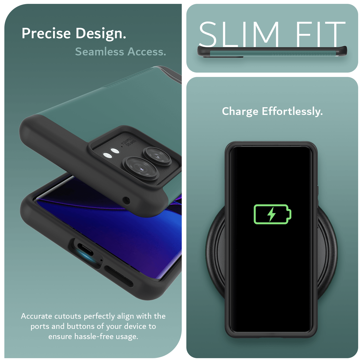 Motorola Edge (2023) / Motorola Edge 40 MagSafe Compatible Case MERGE with Built-In Magnet - TUDIA Products