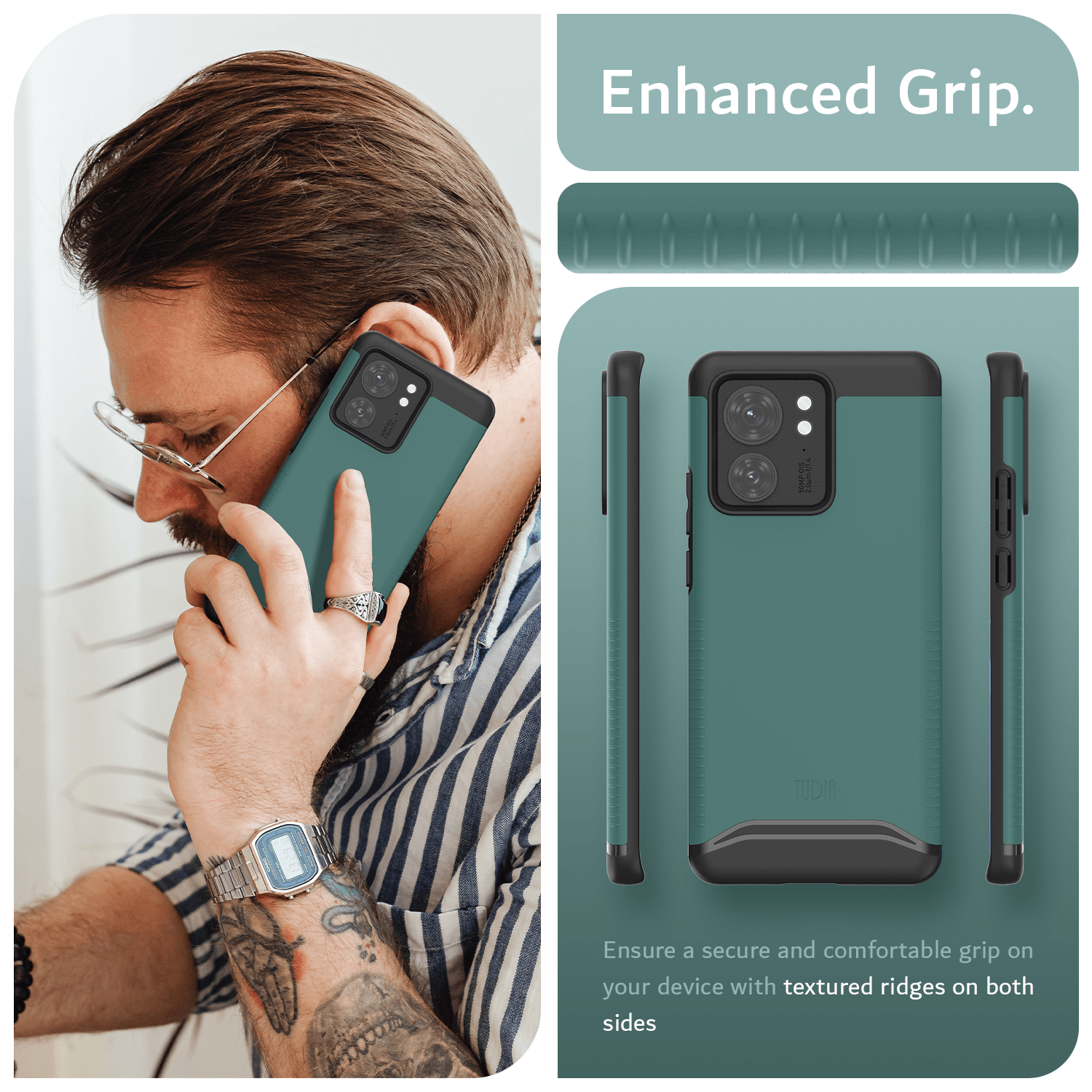 Motorola Edge (2023) / Motorola Edge 40 MagSafe Compatible Case MERGE with Built-In Magnet - TUDIA Products