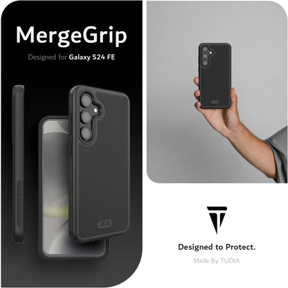 Samsung Galaxy S24 FE Case MergeGrip Military Grade Dual Layer Protection Heavy Duty DualShield Case - TUDIA Products