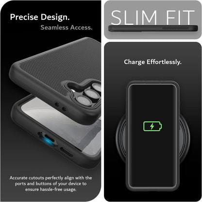 Samsung Galaxy S24 FE Case MergeGrip Military Grade Dual Layer Protection Heavy Duty DualShield - TUDIA Products