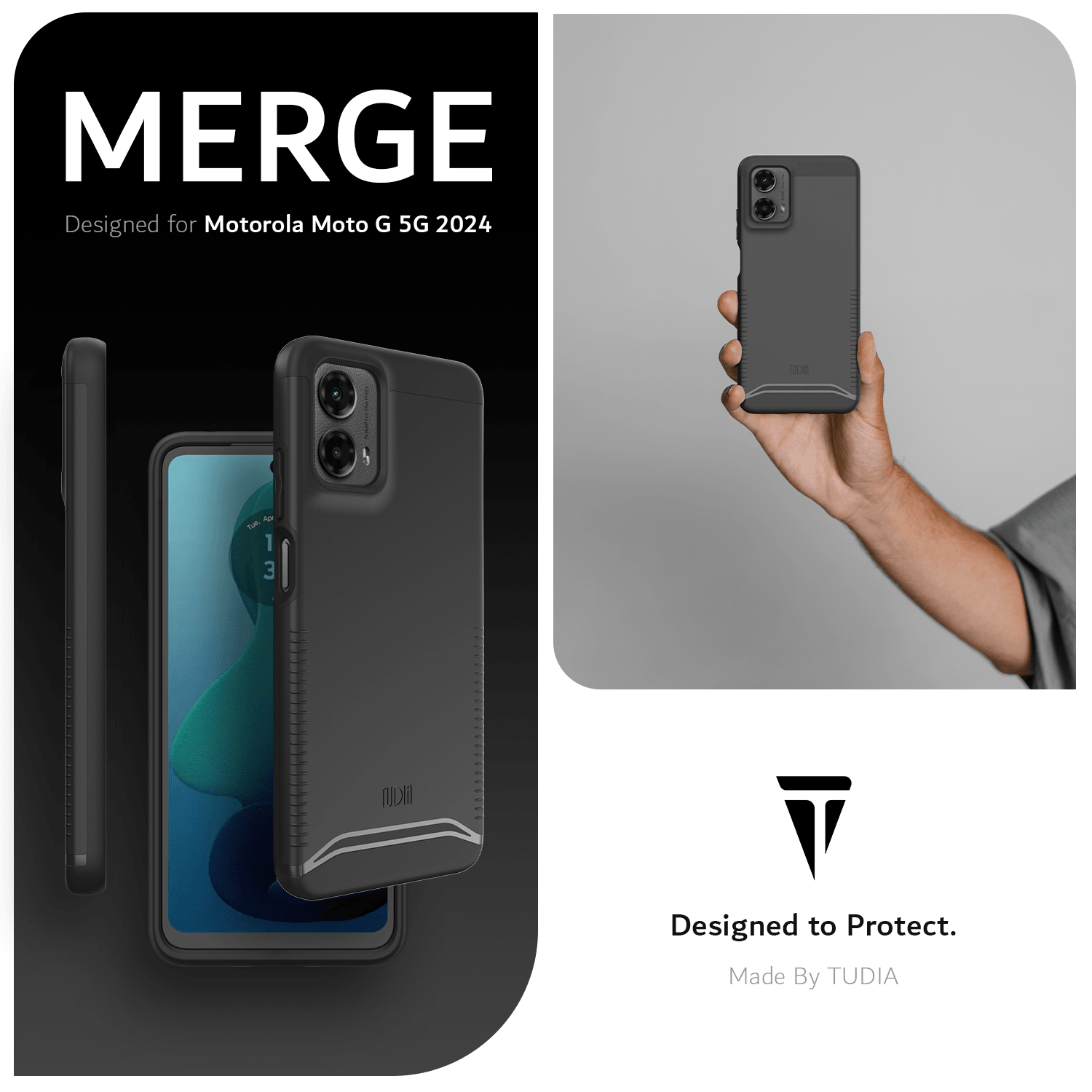 Moto G 5G (2024) Case MERGE Heavy Duty DualShield - TUDIA Products