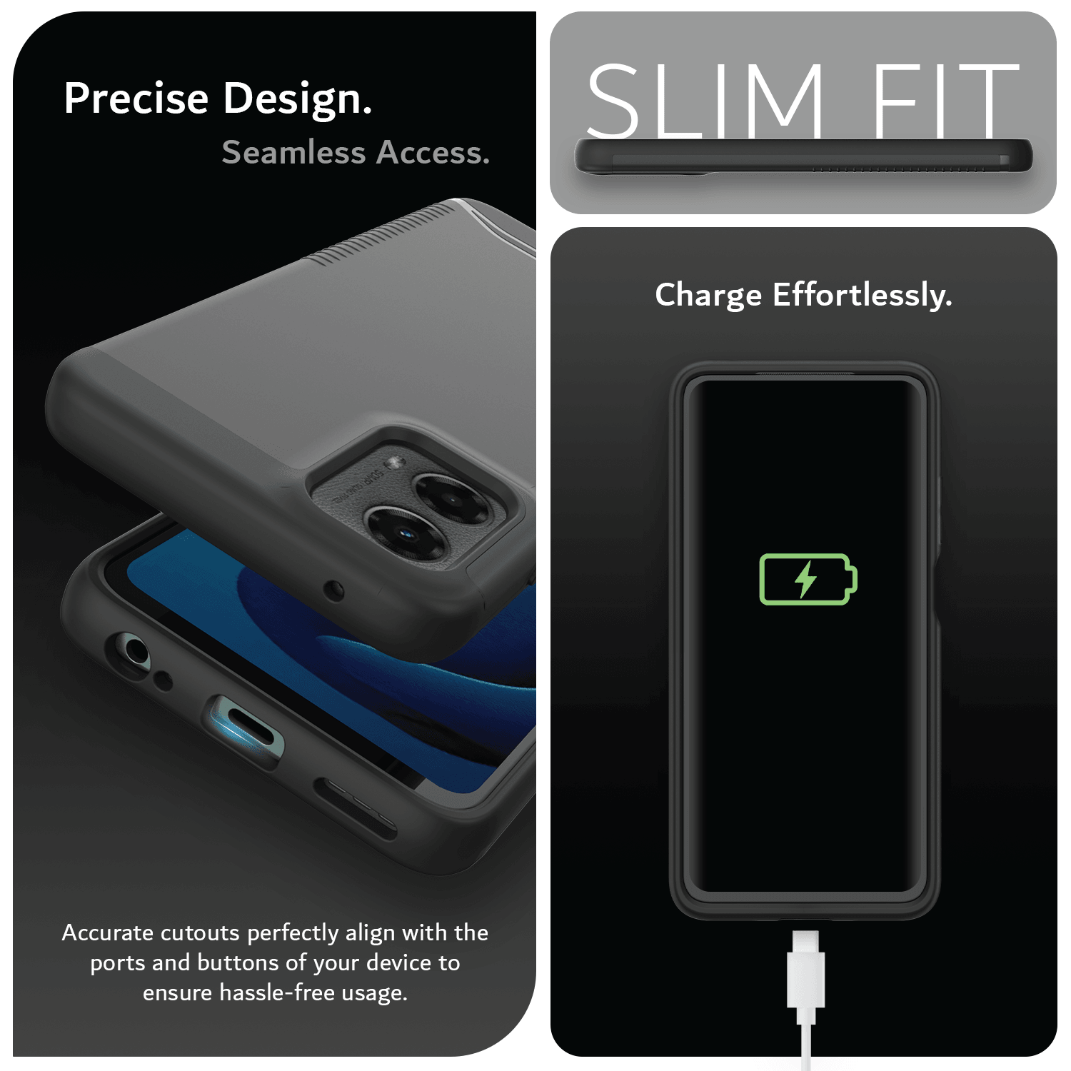 Moto G 5G (2024) Case MERGE Heavy Duty DualShield - TUDIA Products