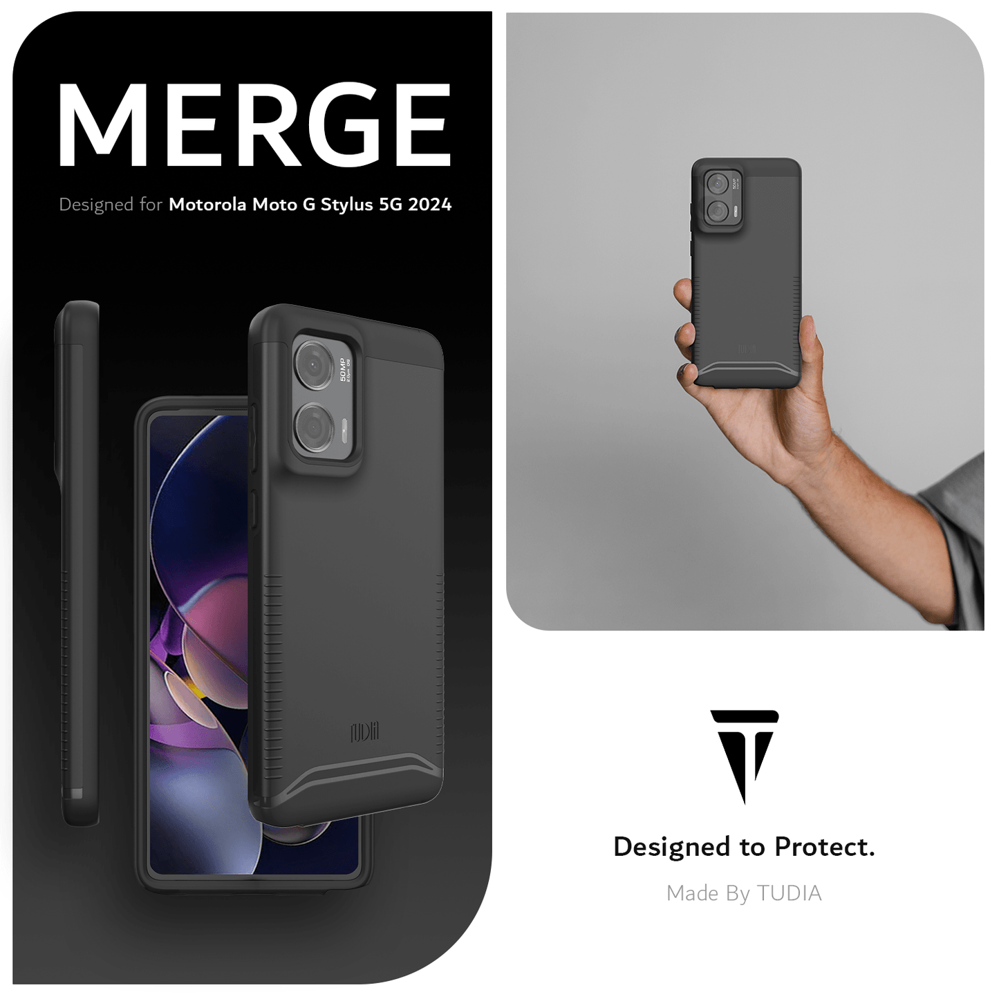 Moto G Stylus 5G (2024) Cover Case MERGE Heavy Duty - TUDIA Products