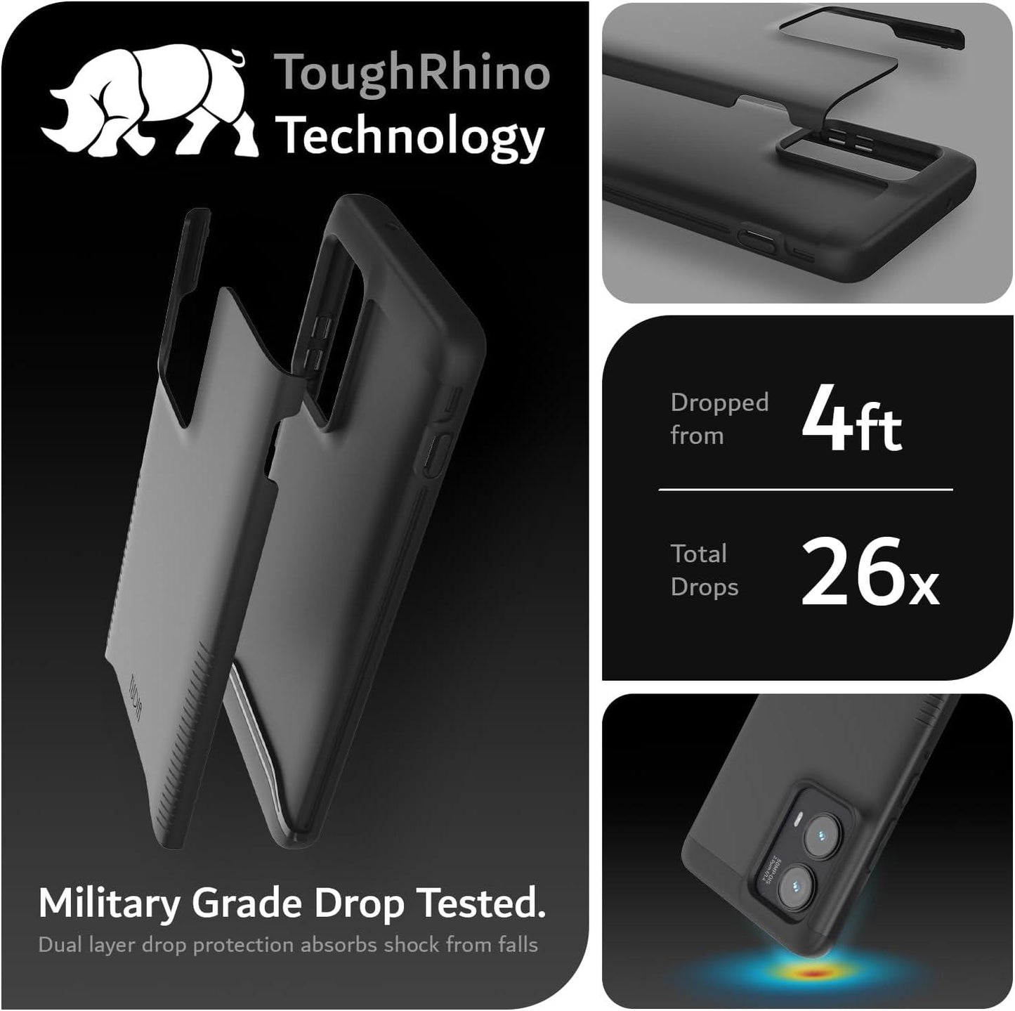 Motorola Edge 2024 Case MERGE Heavy Duty Dual Layer - TUDIA Products