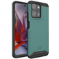 TUDIA Merge hunter green rugged case for Moto G Play 5G 2025 with raised edges and enhanced grip

