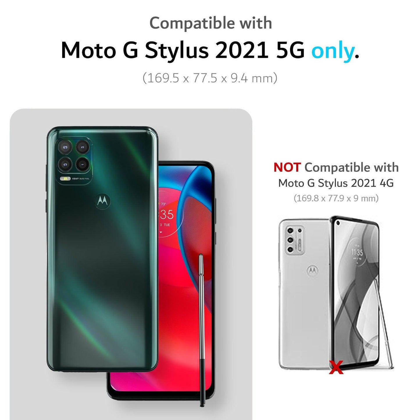 Motorola Moto G Stylus 5G (2021) Case MERGE Heavy Duty Dual Layer - TUDIA Products