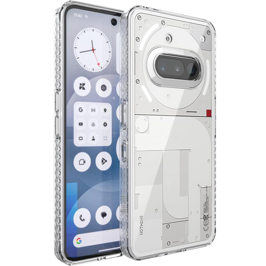 Protective Transparent LUCION Case Designed for Nothing Phone 3a (2025) Anti Slip Protection Edge Case - TUDIA Products
