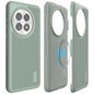 TUDIA Green Lily MergeGrip MagSafe case for OnePlus 13 5G (2025) with raised edge protection and enhanced grip
