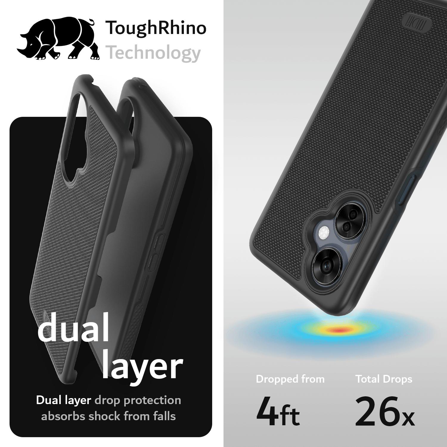 TUDIA MergeGrip DualShield Case for OnePlus Nord N30 5G – Rugged Heavy Duty Dual-Layer Protection